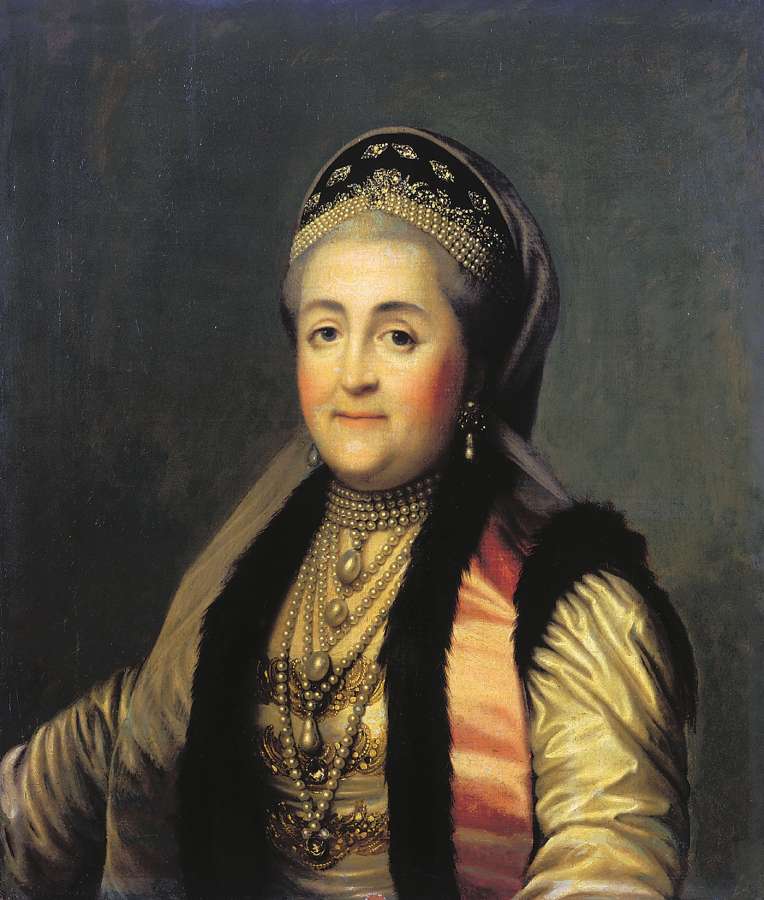 Портрет Екатерины II в шугае и кокошнике. 1772. Холст, масл - Эриксен Вигилиус 