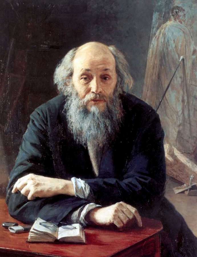 Портрет художника Николая Николаевича Ге. 1890г.  - Ярошенко Николай Александрович