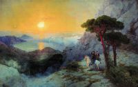 А.С. Пушкин на вершине Ай-Петри при восходе солнца. 1899 - Айвазовский