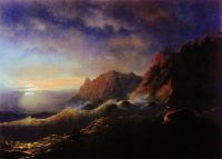 Буря. Закат. 1856 - Айвазовский
