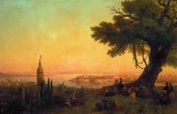 Вид Константинополя при вечернем освещении. 1846 - Айвазовский