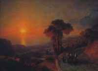 Вид моря с гор. Крым. 1864 - Айвазовский