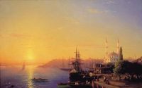 Вид на Константинополь и бухту Золотой Рог. 1856 - Айвазовский