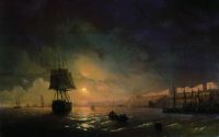 Вид Одессы в лунную ночь. 1846 - Айвазовский