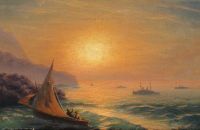 Закат на море. 1899 - Айвазовский