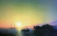 Закат солнца у крымских берегов. 1856 - Айвазовский