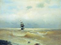 Корабль у берега. 1880 - Айвазовский