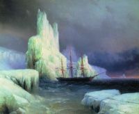 Ледяные горы в Антарктиде. 1870 - Айвазовский