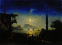 Лунная ночь в Крыму. Гурзуф. 1839 - Айвазовский