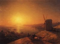 Мельница на берегу реки. Украина. 1880 - Айвазовский