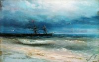 Море с кораблем. 1884 - Айвазовский