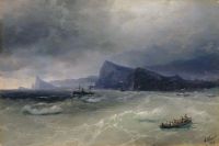 Море. Скалы. 1889 - Айвазовский
