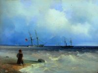 Морской берег. 1840 - Айвазовский