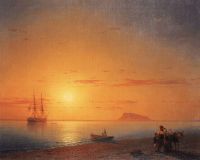 Морской берег. Прощанье. 1868 - Айвазовский