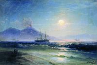 Неаполитанский залив ночью. 1895 - Айвазовский