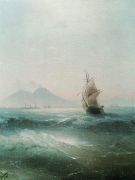 Неаполитанский залив. Вид Везувия. 1879 - Айвазовский