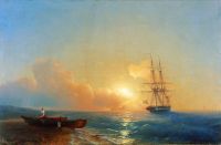 Рыбаки на берегу моря. 1852 - Айвазовский