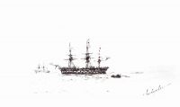 Трехмачтовое судно - Айвазовский