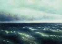 Черное море (На Черном море начинает разыгрываться буря). 1881 - Айвазовский