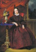 Портрет Ольги Владимировны Басиной, жены художника. Между 1838 и 1841 - Басин