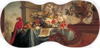 Цветы, фрукты, попугай. 1754 - Бельский