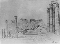 Вид древнегреческого Акрополя. 1909 - Богаевский
