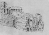 Развалины древнего храма. 1909 - Богаевский