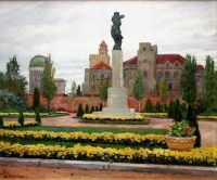 Городской пейзаж. 1930-е. Холст, масло. 66 х 78 - Богданов-Бельский