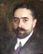 Портрет инженера Н.К.Чижова. 1911 42,2x34,5 - Богданов-Бельский