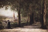 Аллея в Цюрихе. 1865 - Боголюбов