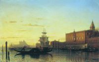 Вид Венеции. Дворец дожей. 1860 - Боголюбов