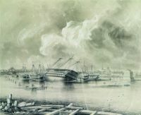 Кронштадт после наводнения 7 ноября 1824 года. 1850-е - Боголюбов