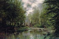 Лес в Вёле. Нормандия. 1871 - Боголюбов