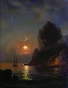 Лунная ночь на море. 1871 - Боголюбов