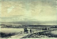 Понтонный мост через Дунай. 1878 год. 1878 - Боголюбов