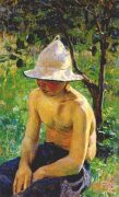 borisov-musatov_boy_in_garden_1898 - Борисов-Мусатов