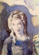 Дама в голубом. 1904  - Борисов-Мусатов
