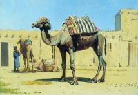 Верблюд во дворе караван-сарая. 1869-1870 - Верещагин