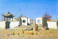 Развалины китайской кумирни. Ак-Кент. 1869-1870 - Верещагин