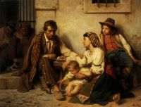 Свидание заключенного со своим семейством. 1868 ] - Верещагин