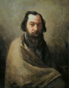 Портрет художника Алексея Кондратьевича Саврасова. 1884 - Волков