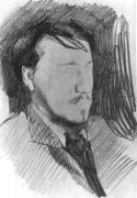 Портрет В.А.Серова. 1885 - Врубель