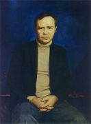 Портрет писателя В.Распутина. 1987.  - Глазунов