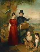 Автопортрет с женой и детьми. 1836 - Голике