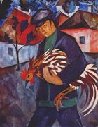 goncharova_boy_with_rooster_early-1910s - Гончарова