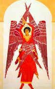 goncharova_liturgy_six-winged-seraph_1914 - Гончарова
