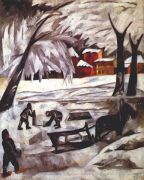goncharova_the_ice_cutters_1911 - Гончарова