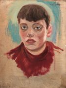 1930-40-е Портрет сына. Холст, масло. 40х31 - Грабарь