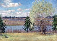 1939 Весенний пейзаж. Холст, масло, 66.0х91.0 - Грабарь