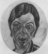 1923 Женский портрет. Б.,к. 64х57 Ссх - Дейнека